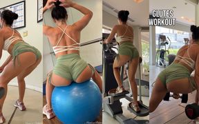 Glutes Workout in Tight Booty Shorts
