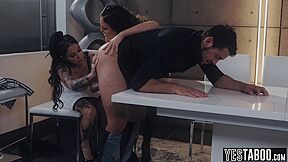 Dante Colle, Arab Boy And Big Boss - Big Dick Stud Acts As Boy Toy For Arab Milf Boss And Big Tits Hr