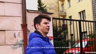 CZECH HUNTER 516 - Gay for Pay Amateur Pickup Lil Twink Gets POV Cumshot