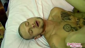 Big bad boy Jarvis gets a big white hard shaft in his mouth