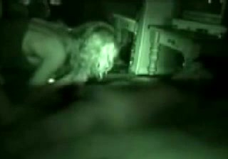 Night vision cam video of me fucking my babe missionary style