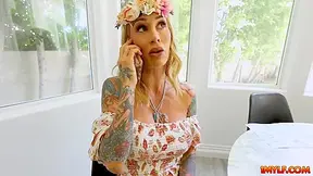 Busty Blonde Milf Seducing Military Officer And Fucks Him