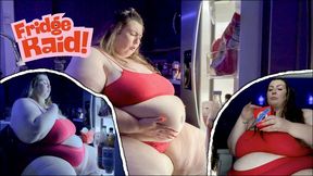 Greedy SSBBW Devours Roommates Leftovers