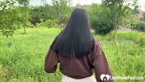 Met This Beautiful Girl In The Park And Fucked Her Wild Right In Public