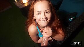 Oral Video With Impressive Red Eviee From