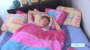 Lustful Liam takes his cute pajamas off and masturbates!