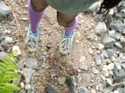 Public Piss In Fishnets
