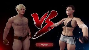 Johnny Walker Black VS Sharon (Naked Fighter 3D)