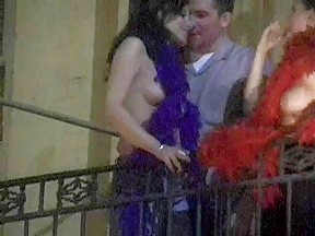 Hot Uninhibited Women Flash Their Tits Downtown On Break