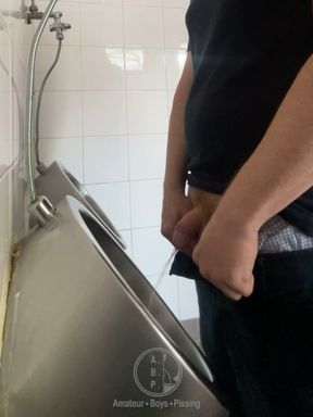 Watching on a Redhead Guy in a Toilet