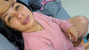 I Touch My Stepmom's Tits and She Sucks My Cock. POV