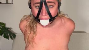 Nipple tied orgasm predicament