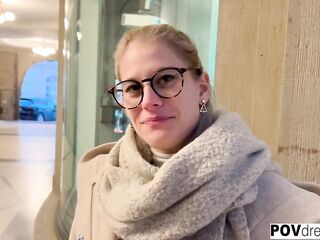 POVdreams - German Hawt Golden-haired Tourist get pickt up from the Prague Streets and screwed