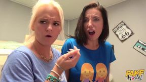 Lola Bulgaris wild Russian-Italian doggystyle threesome