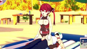 houshou marine cogiendo en la playa del sexo