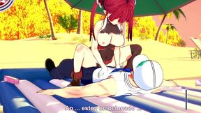 houshou marine cogiendo en la playa del sexo