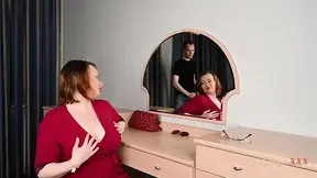 Busty Russian OLDER WOMAN Anna Maria prepares for bed