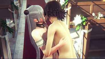 Yaoi Femboy - Japanese guy gets fucked several times in a church - Sissy crossdress Japanese Asian Manga Anime Film Game Porn
