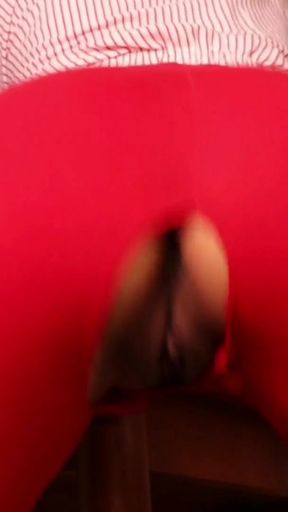 Jaw-dropping moment from "Rubbing my pussy on the table until i cum"