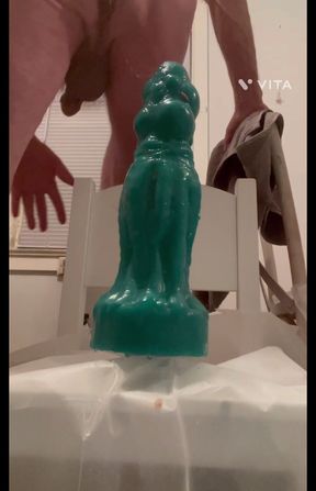Anal play with Mr. hanky&#039;s toys