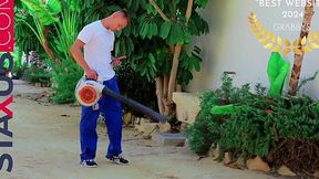 I Catch My Gardener Jerking Off & Give Him a Helping Hand