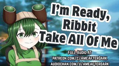 Froppy gets pounded solo while panting in her hero costume