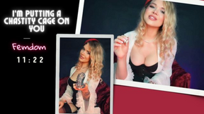 I&#039;m putting a chastity cage on you. Loctober, chastity Marlrne Moore