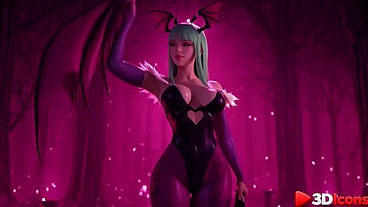 Morrigan Aensland enjoys sex with a big black cock [AI]