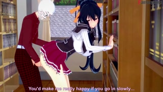 Akeno Fucking in the library | HS DXD NTR madness 2 | Full 1hr movie on Patreon: Fantasyking3
