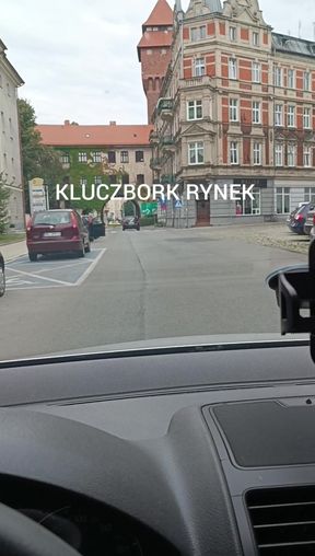 Kluczbork market square naked car ride
