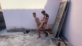 He Saw Me Jerking off on the Street and in Order Not to Tell Anyone I Had to Fuck Him