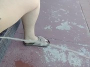 I pissed all over my grandparents back yard while they were home!