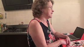 Italian granny gets pounded by young stud