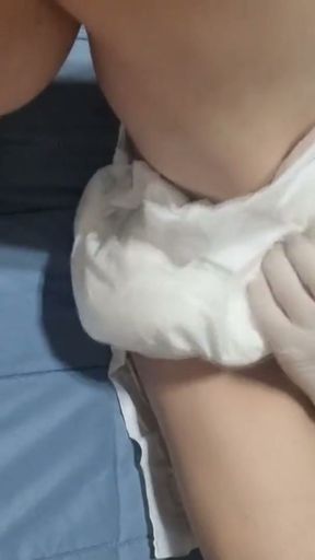 DIAPER CHANGE AND CUM   Clip 1