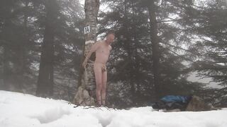 teaching in the snow, nude restrain bondage and snowball games