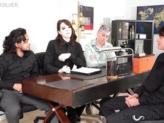 FTM Jaq Quicksilver Having Eager T4T Foursome Sex Session