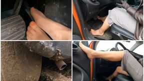 Really hard revving and pedal pumping in Mercedes (SMART)_FullHD