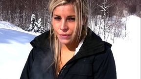 On Our Ski Vacation, I Strip and Pee in the Snow
