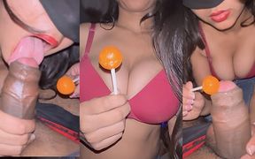 Very Hot Lollipop Blowjob by Delhi Girlfriend! Indian Desi Girl 18 Year Old