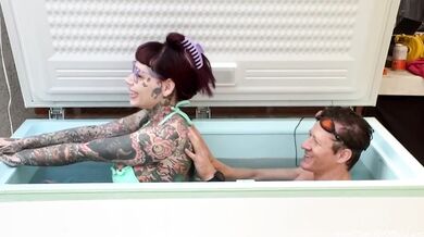 Tattooed babe claws cum while riding thick cock compilation