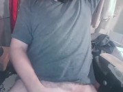 Masturbating in the chair