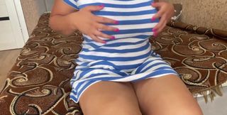 Step Sister Masturbates Pussy in the Room