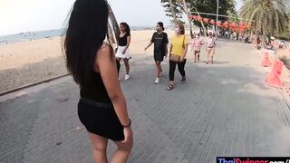 Long butt teenagers amateur from Thailand made a porno film with long cock tourist