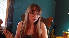 Ms Thrope Smokes and tries new brands of cigarettes