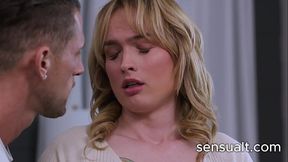 Blonde sexy tranny girl get her ass destroyed by horny friend - Roman Todd, Blake Lovely