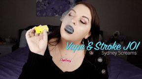 Vape and Stroke JOI - A vaping scene featuring: jerk-off-instruction, vape domination, lip fetish, vape clouds, and JOI games - 720 WMV