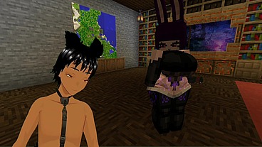 Minecraft Figura - Trying out some new models like this sexy Woman with bunny ears