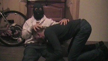 innocent french twnk used rough by gangster with mask