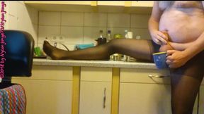 Horny Jerk off in Foreign Fine Pantyhose