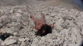 Rockbed Sunbath With Queen Snake